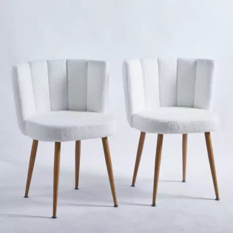 Versatile 2-Pack Iron-Legged Dining Chairs with Cushioned Seats for Any Room