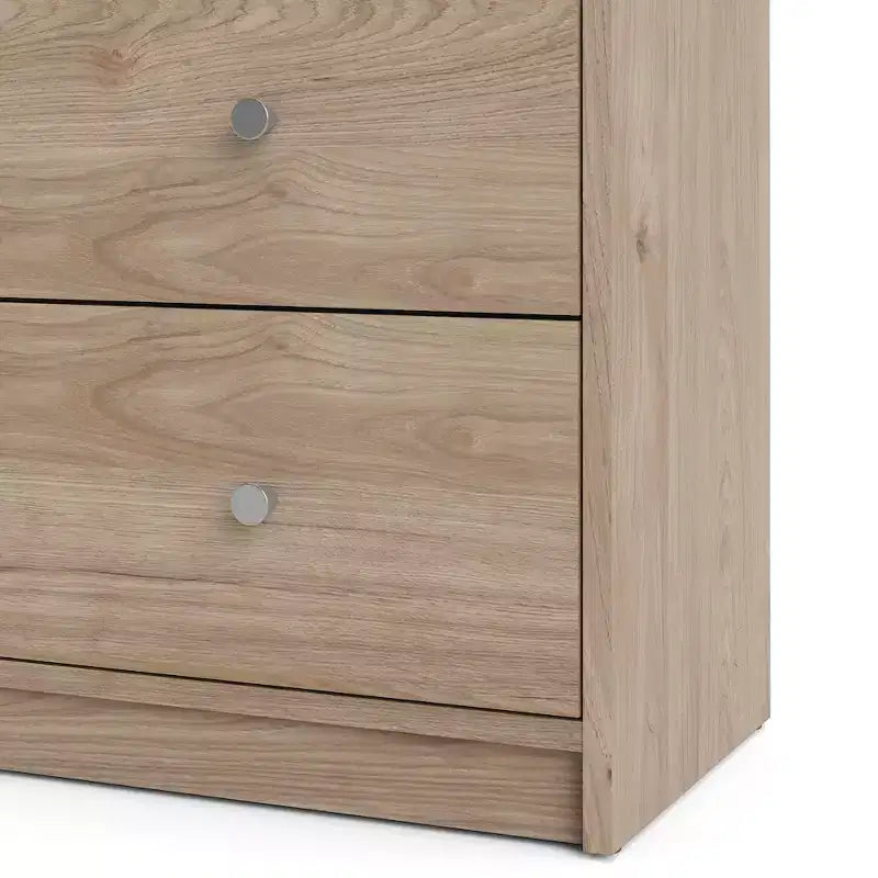 Tvilum Portland 6 Drawer Double Dresser, Jackson Hickory
